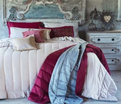 Trapunta Blanc Mariclò 220×260 – Grigio e bordeaux
