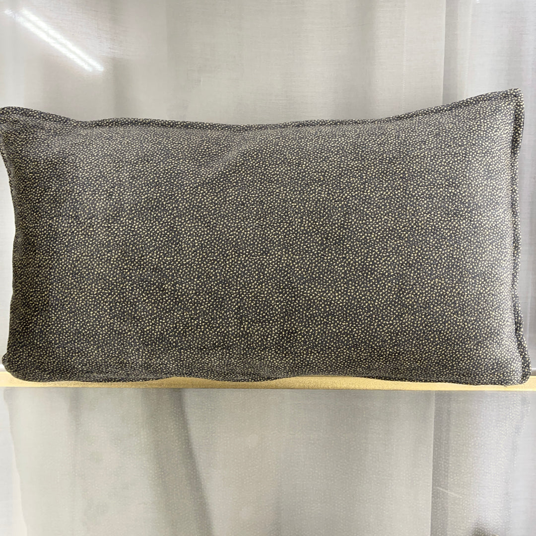 Small artisan-made cushion in velvet and fumé 60×40