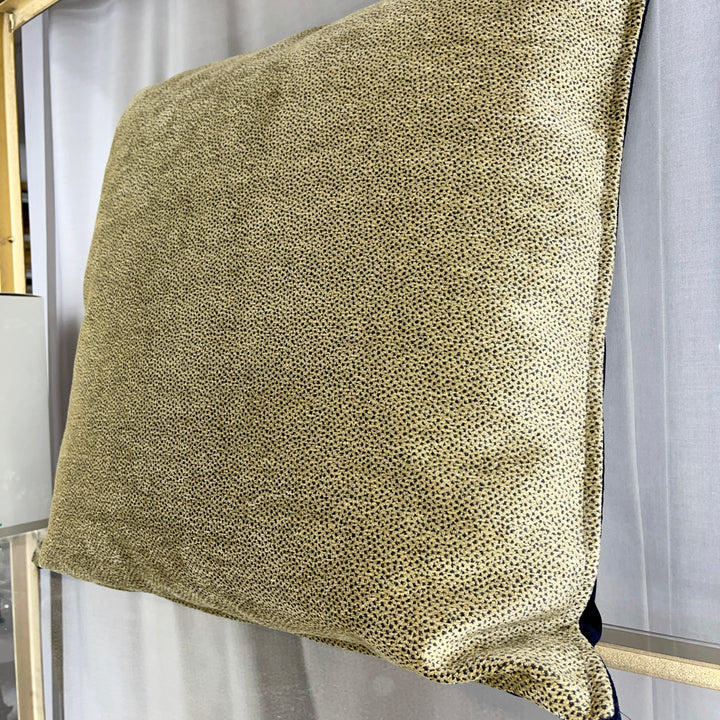 Artisan-made reversible velvet cushion 60×60