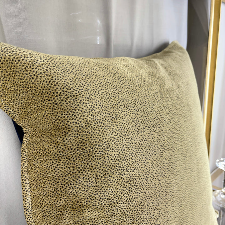 Artisan-made reversible velvet cushion 60×60