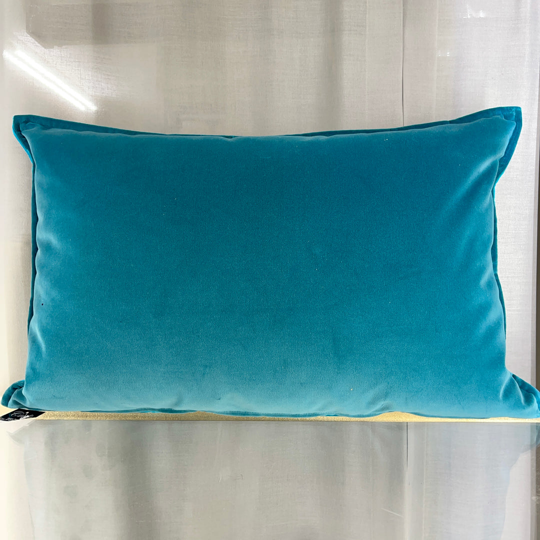 Velvet cushion 62×42 – Blue