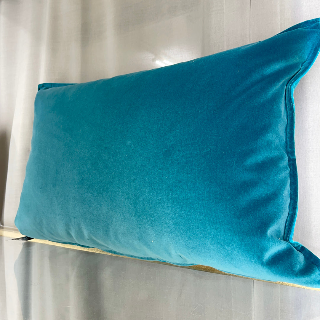 Velvet cushion 62×42 – Blue