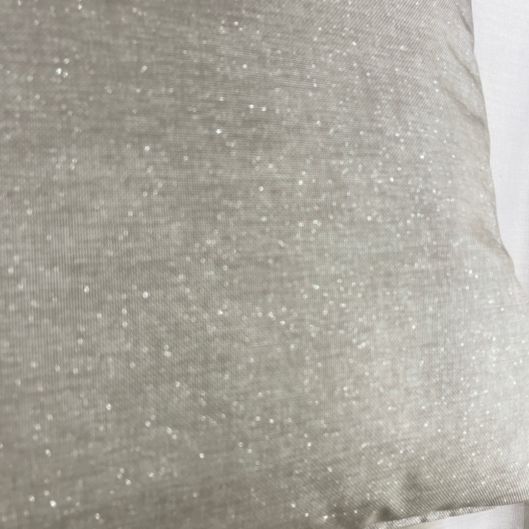 Faux leather and Lurex cushion 50×50