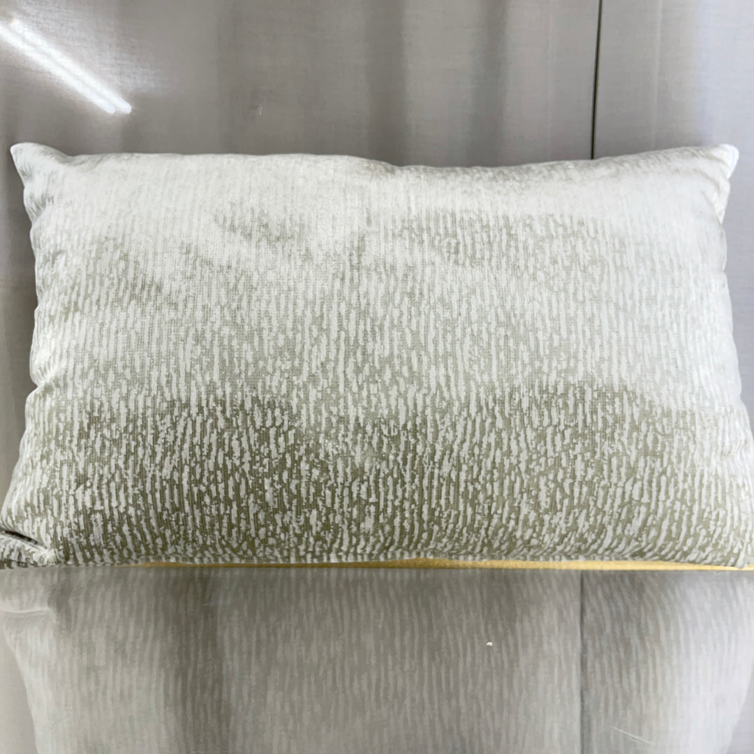 Meliertes Dekokissen 40×60 – Grau