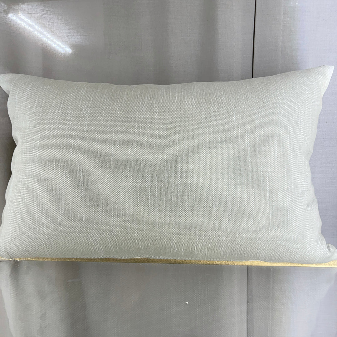 Meliertes Dekokissen 40×60 – Grau