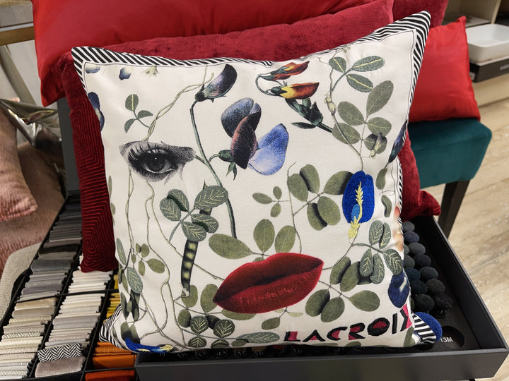 Dekokissen Christian Lacroix mit Gesichtsmotiv 40×40