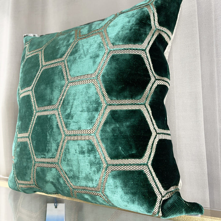 Dekokissen Designers Guild mit Sechseckmuster 40×40 – Grün