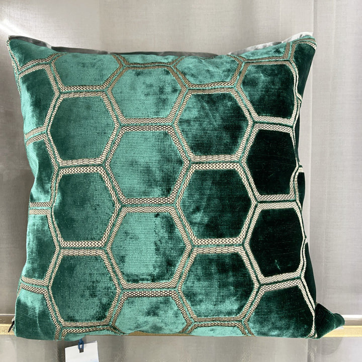 Dekokissen Designers Guild mit Sechseckmuster 40×40 – Grün