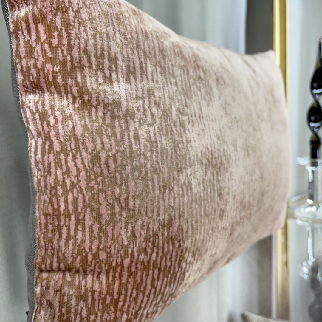 Meliertes Dekokissen 40×40 – Rosa