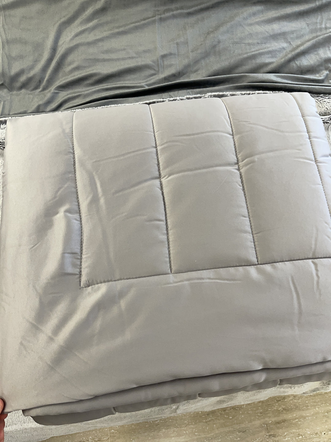 Trapunta Blanc Mariclò 220×260 – Grigio e bordeaux